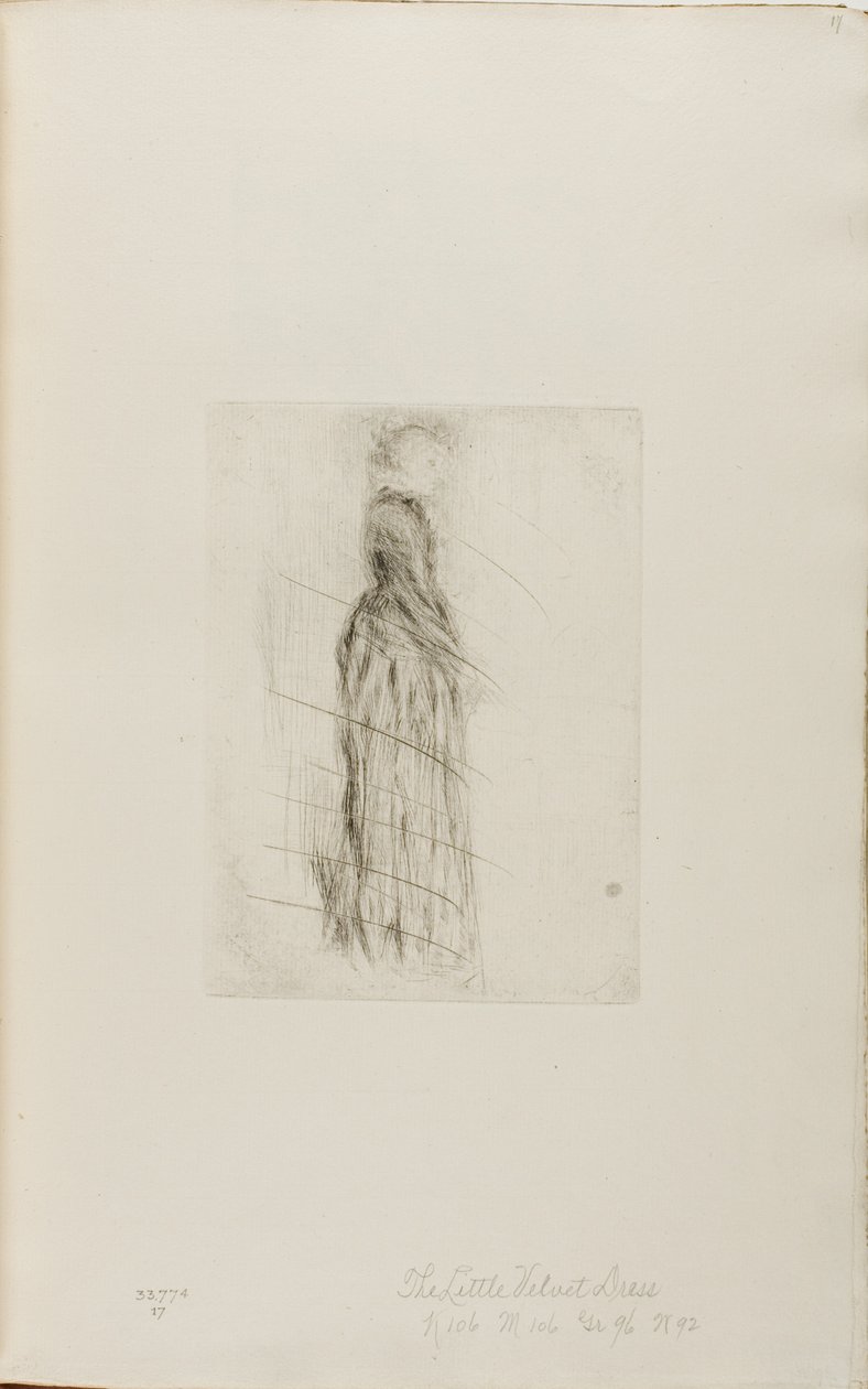Il piccolo vestito di velluto da James Abbott McNeill Whistler
