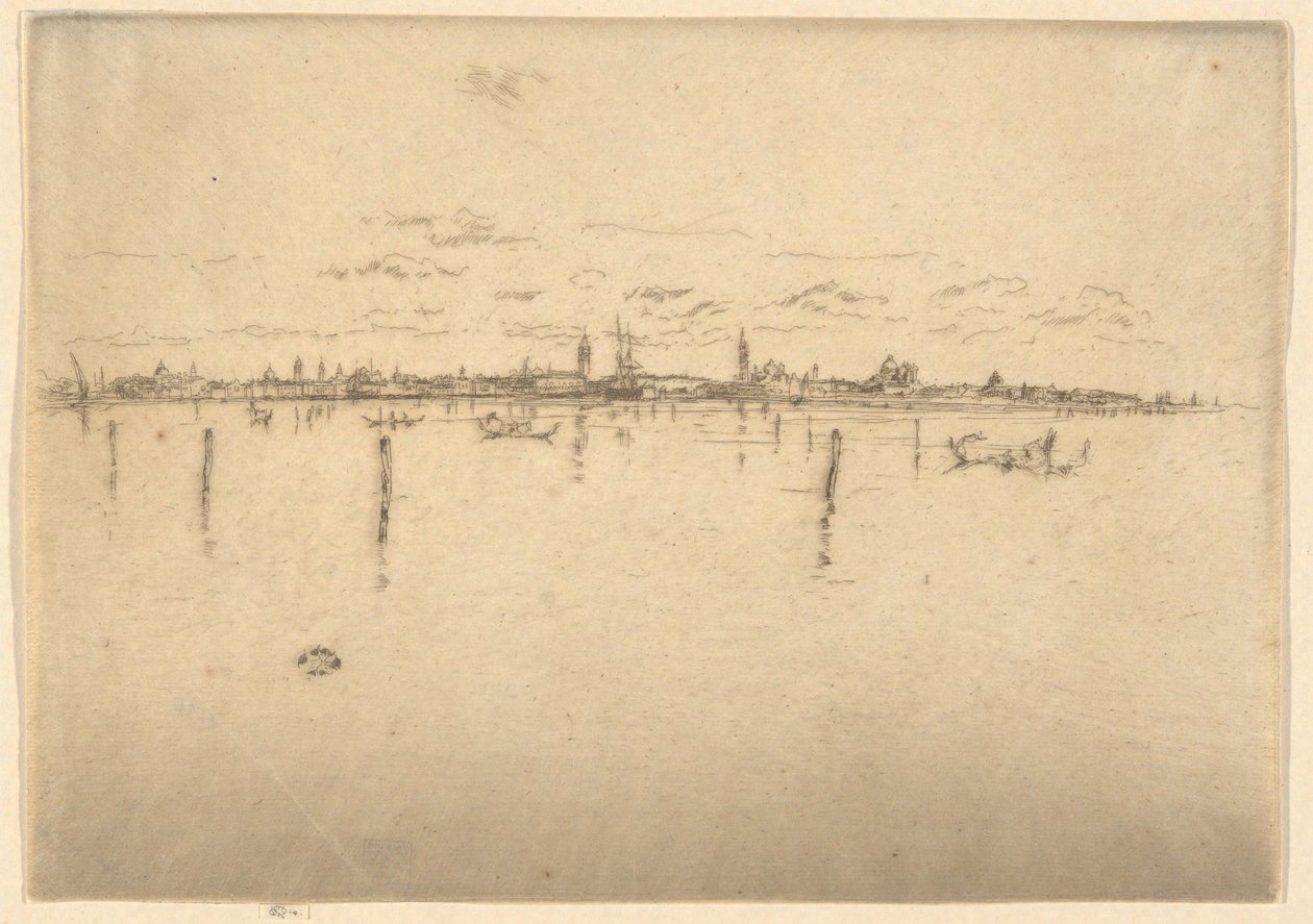 La Piccola Venezia, dalla prima serie dedicata a Venezia (Venezia, una serie di dodici incisioni) da James McNeill Whistler