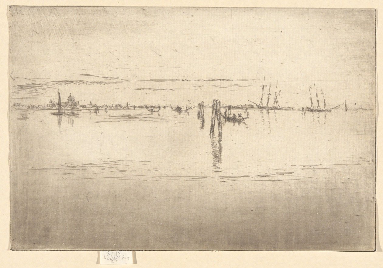 La Laguna Lunga, dalla Seconda Serie di Venezia (Una serie di ventisei incisioni) da James McNeill Whistler
