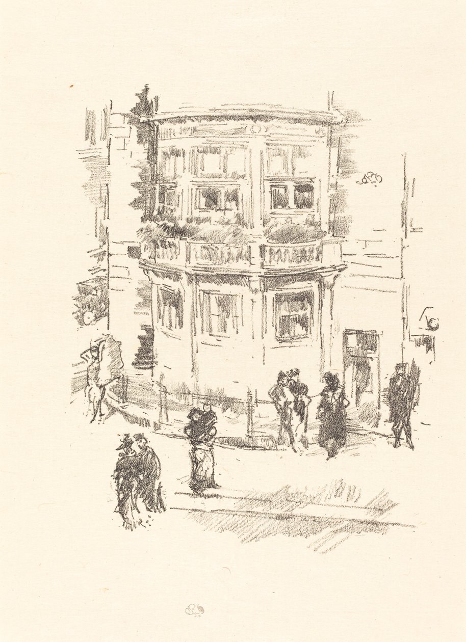 La finestra del direttore, Teatro Gaiety da James Abbott McNeill Whistler