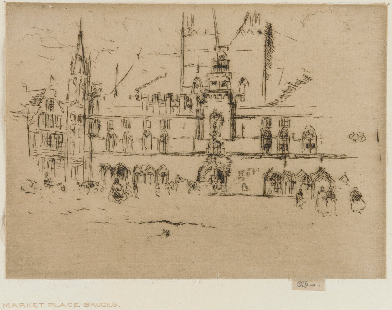 Il mercato, Bruges da James Abbott McNeill Whistler