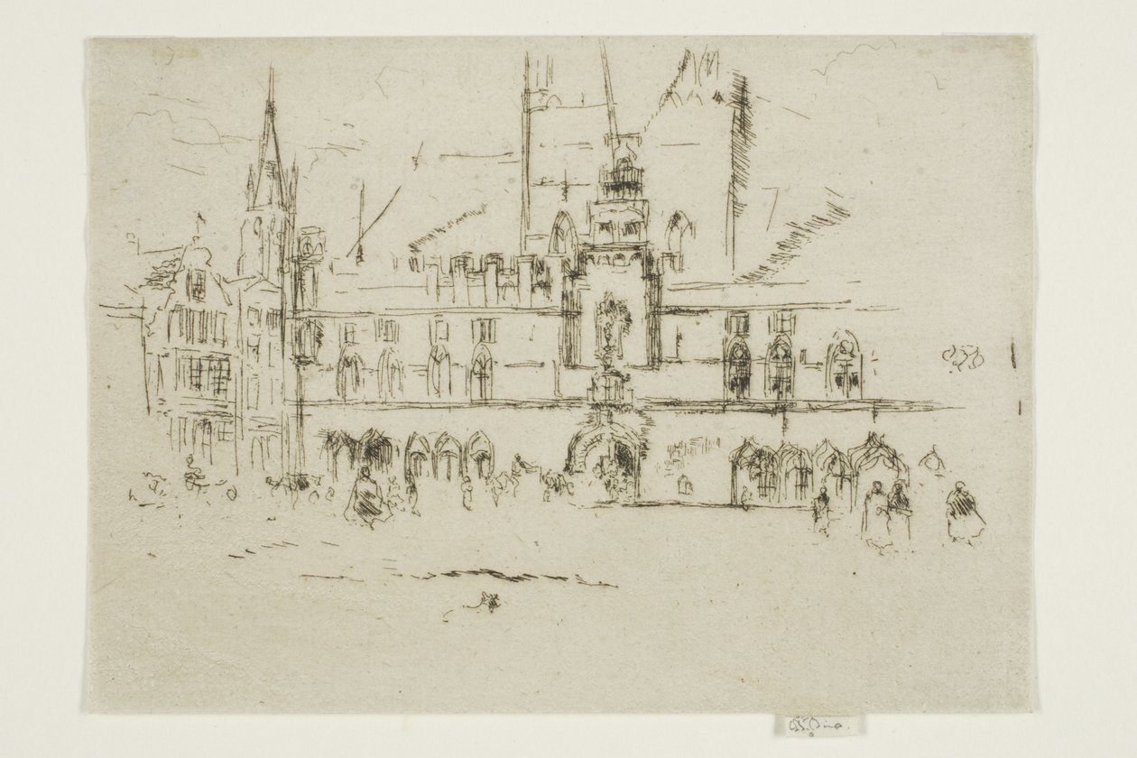 Il Mercato, Bruges da James Abbott McNeill Whistler
