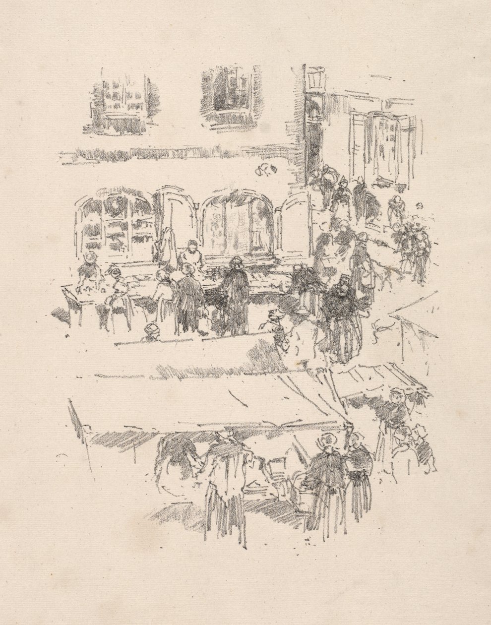 Il mercato, Vitre da James McNeill Whistler