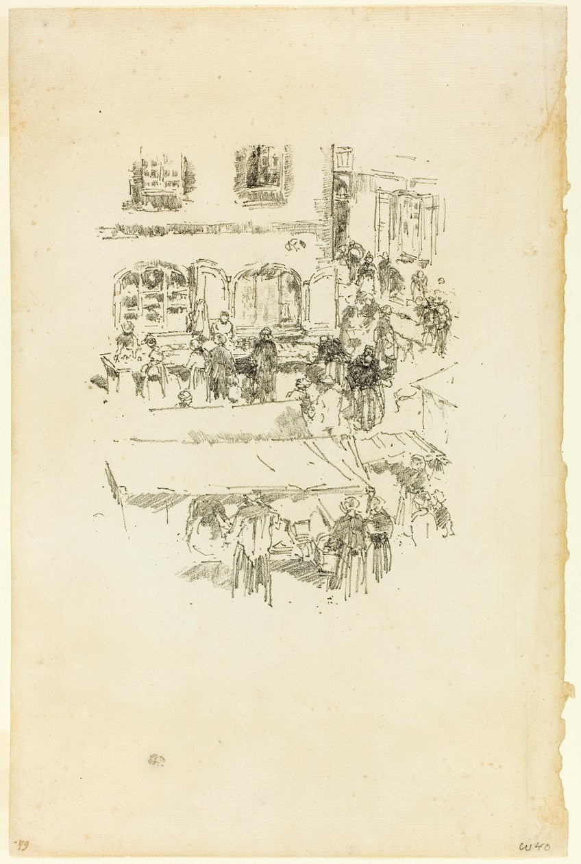 Il mercato, Vitré da James McNeill Whistler