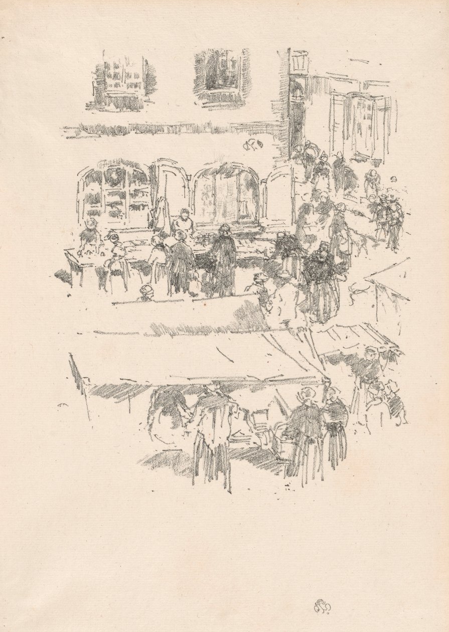 Il mercato, Vitré da James McNeill Whistler