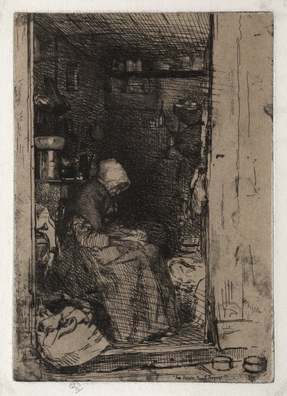 La vecchia straccivendola, n. 10 da James McNeill Whistler