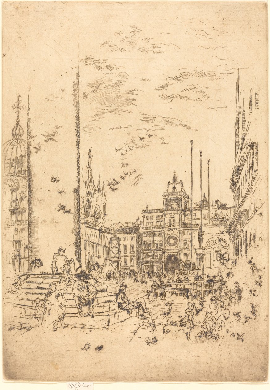 La Piazzetta da James Abbott McNeill Whistler