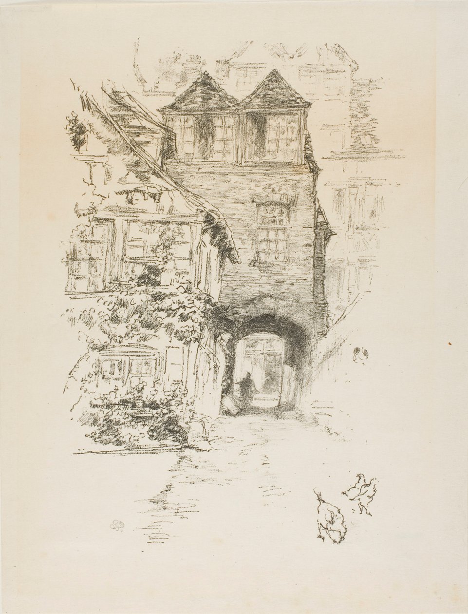 La casa del sacerdote, Rouen da James McNeill Whistler