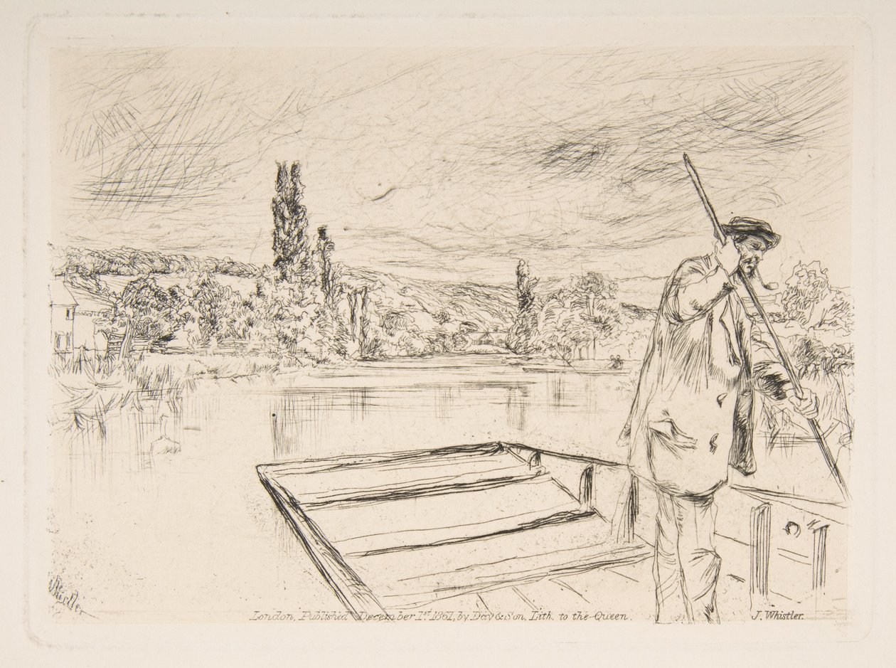La barca a fondo piatto da James McNeill Whistler