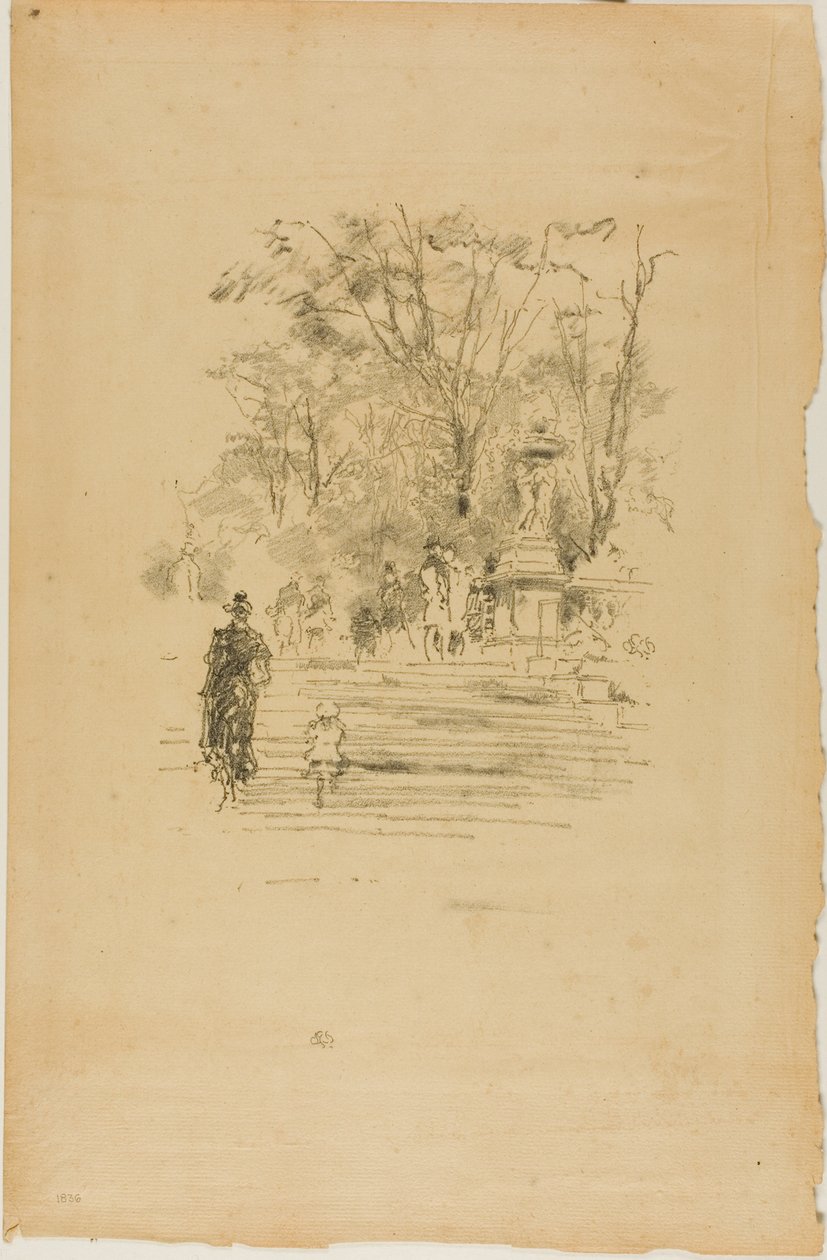 I gradini, Lussemburgo da James Abbott McNeill Whistler