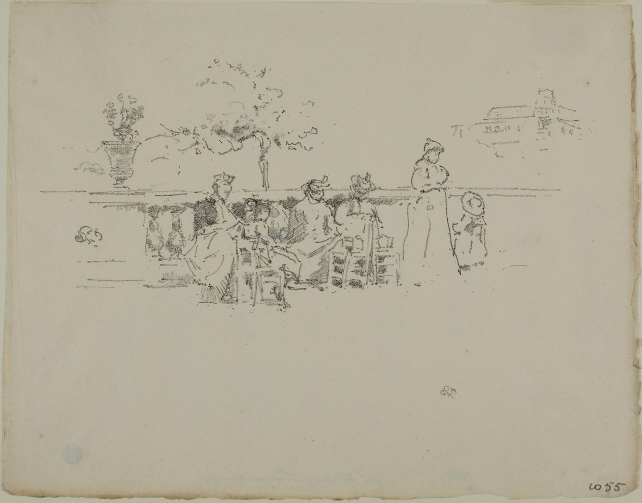 La terrazza, Lussemburgo da James Abbott McNeill Whistler
