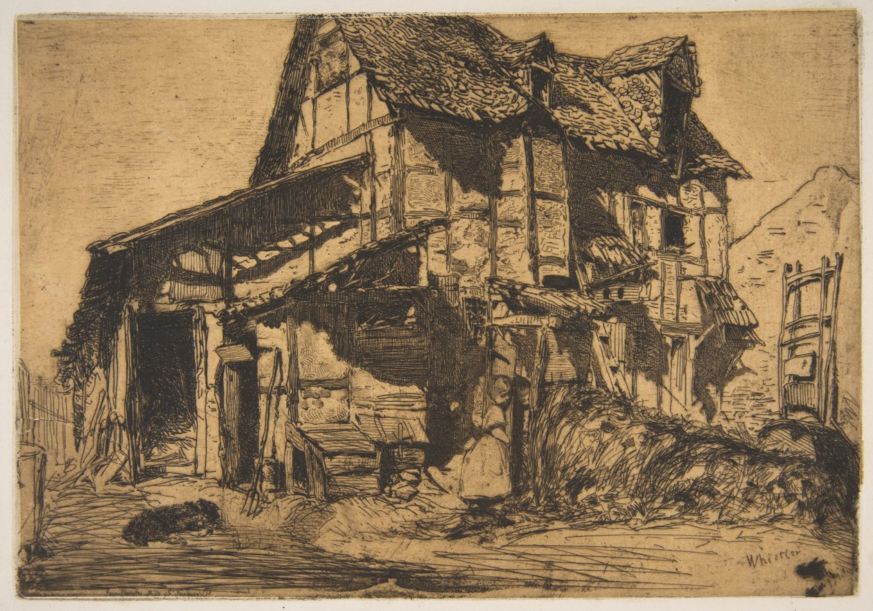 La casa popolare pericolante (La vecchia fattoria) da James McNeill Whistler