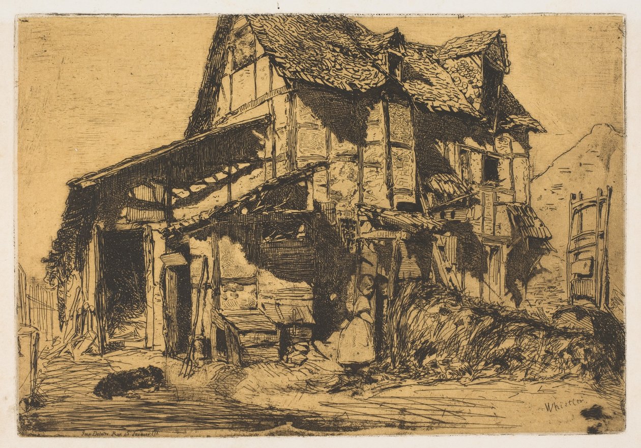 La casa popolare pericolante (La vecchia fattoria) da James McNeill Whistler