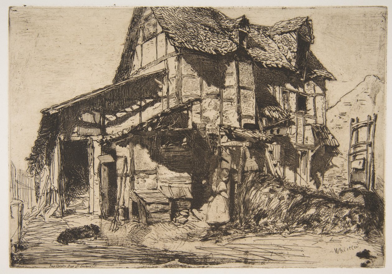 La casa popolare pericolante (La vecchia fattoria) da James McNeill Whistler