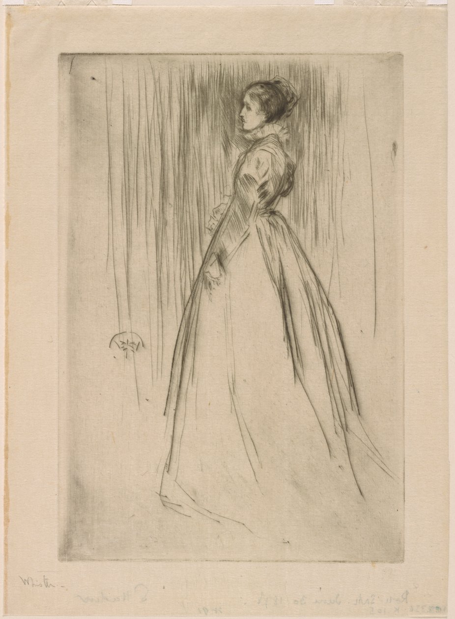 Il Vestito di Velluto (Mrs. Leyland) da James Abbott McNeill Whistler