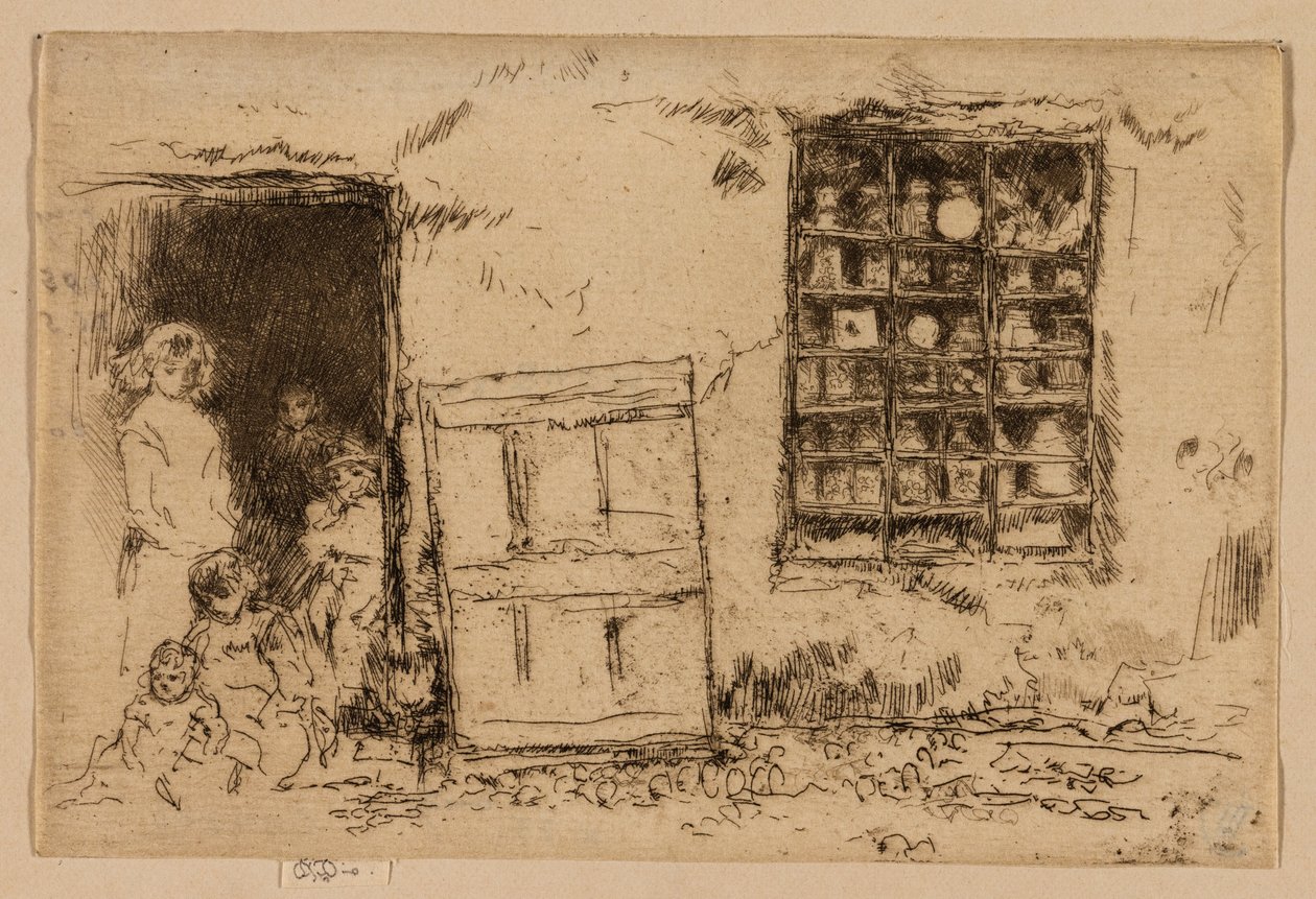 La dolce bottega del villaggio da James Abbott McNeill Whistler