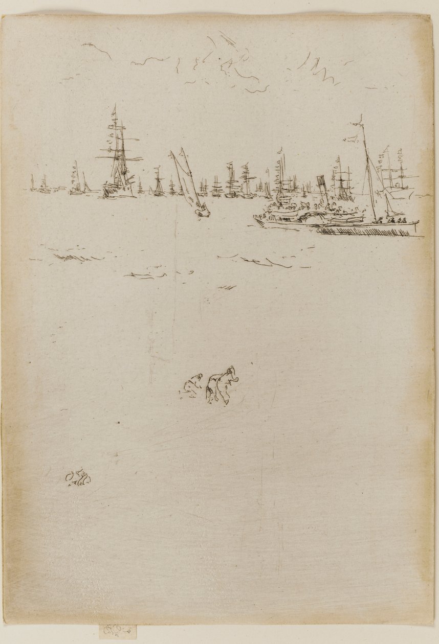 La barca dei visitatori da James Abbott McNeill Whistler