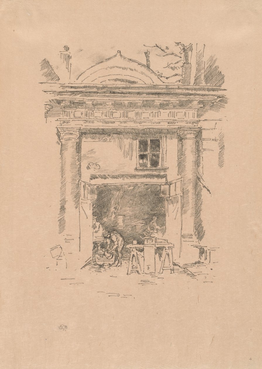 I fabbri bianchi, Impasse des Carmélites da James Abbott McNeill Whistler
