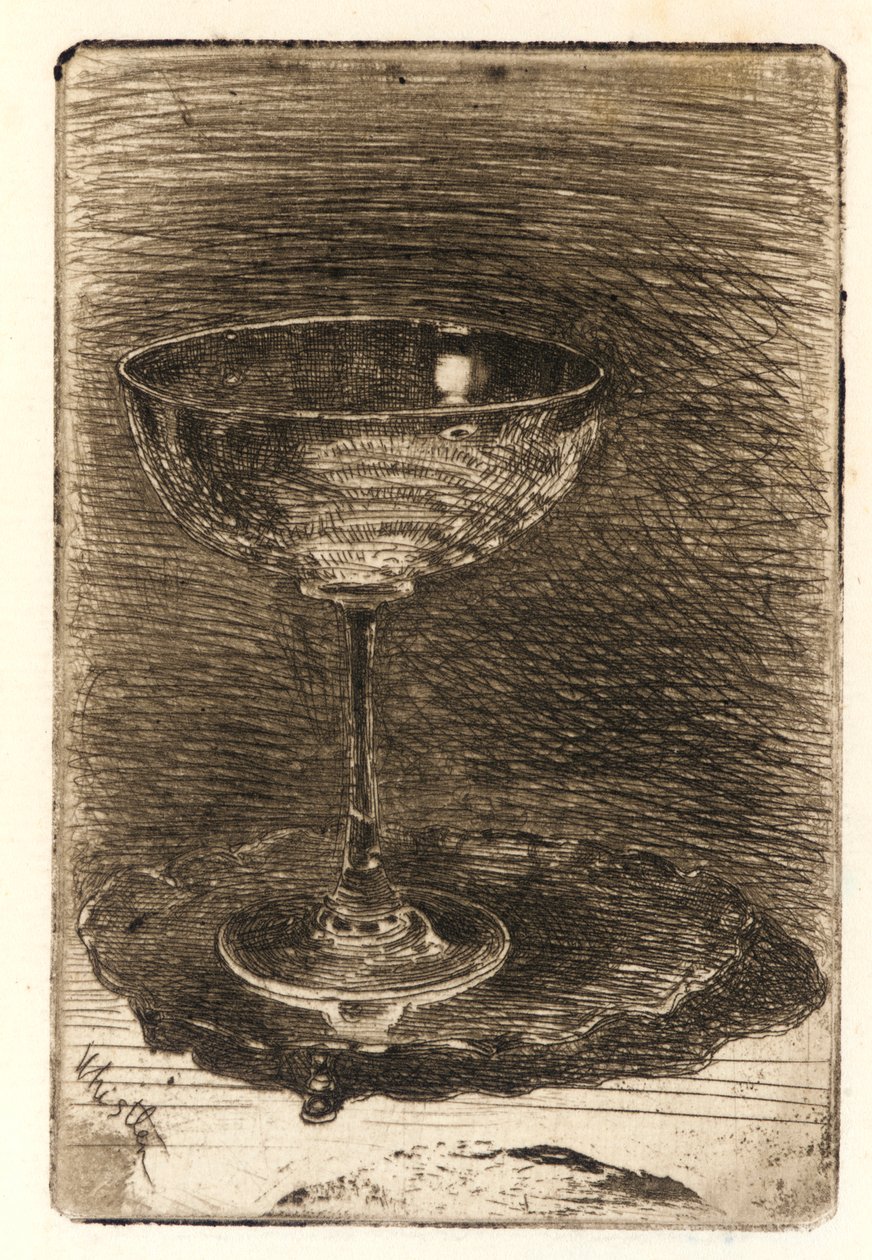 Il bicchiere di vino da James Abbott McNeill Whistler