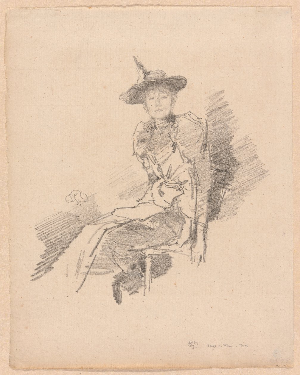 Il cappello alato da James Abbott McNeill Whistler