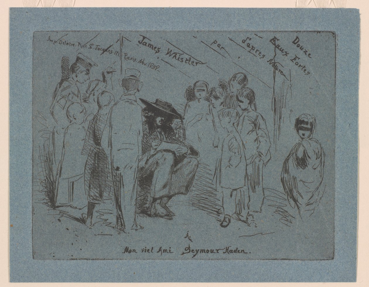 Pagina del titolo del "Set francese" da James Abbott McNeill Whistler