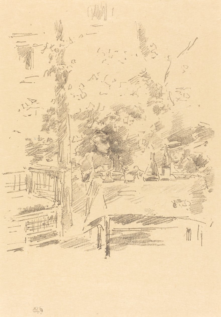 Tête-à-tête nel giardino da James Abbott McNeill Whistler