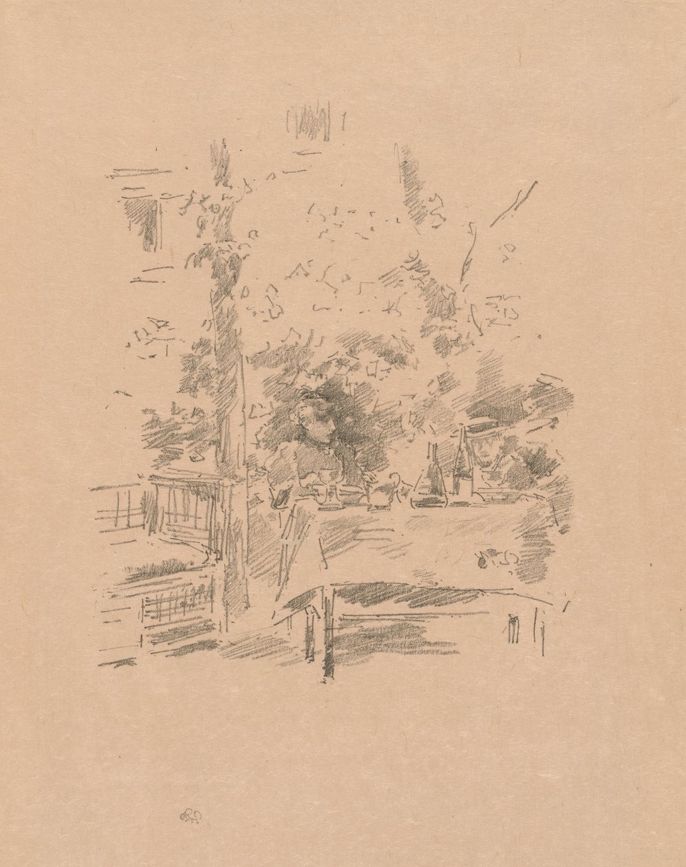 Tête-à-tête nel giardino da James Abbott McNeill Whistler