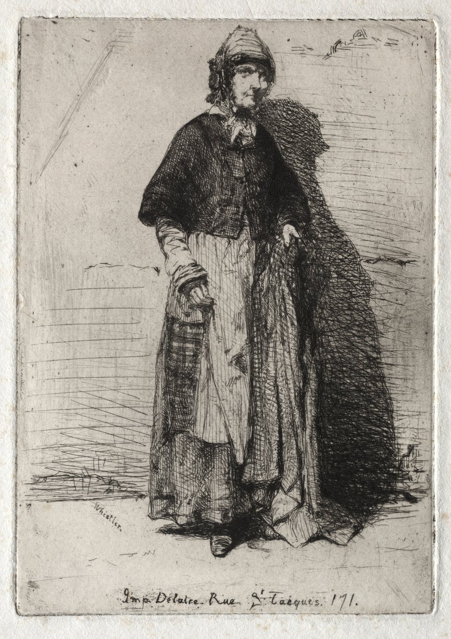 Dodici incisioni dal vero:  La Mère Gérard da James McNeill Whistler
