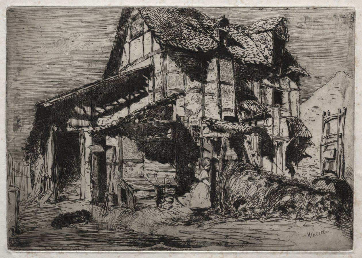 Dodici incisioni dal vero:  Il caseggiato fatiscente da James McNeill Whistler