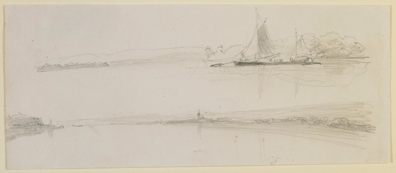 Due Scene su un Fiume da James Abbott McNeill Whistler