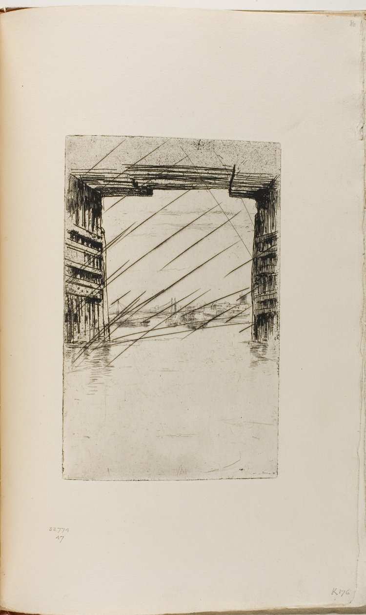 Sotto il Vecchio Ponte di Battersea da James Abbott McNeill Whistler