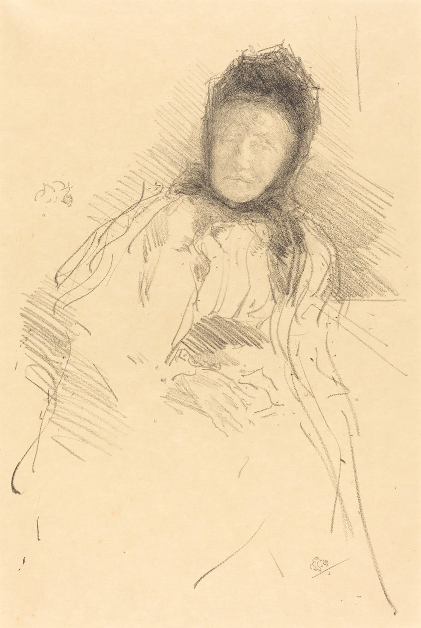 Schizzo incompiuto di Lady Haden da James Abbott McNeill Whistler