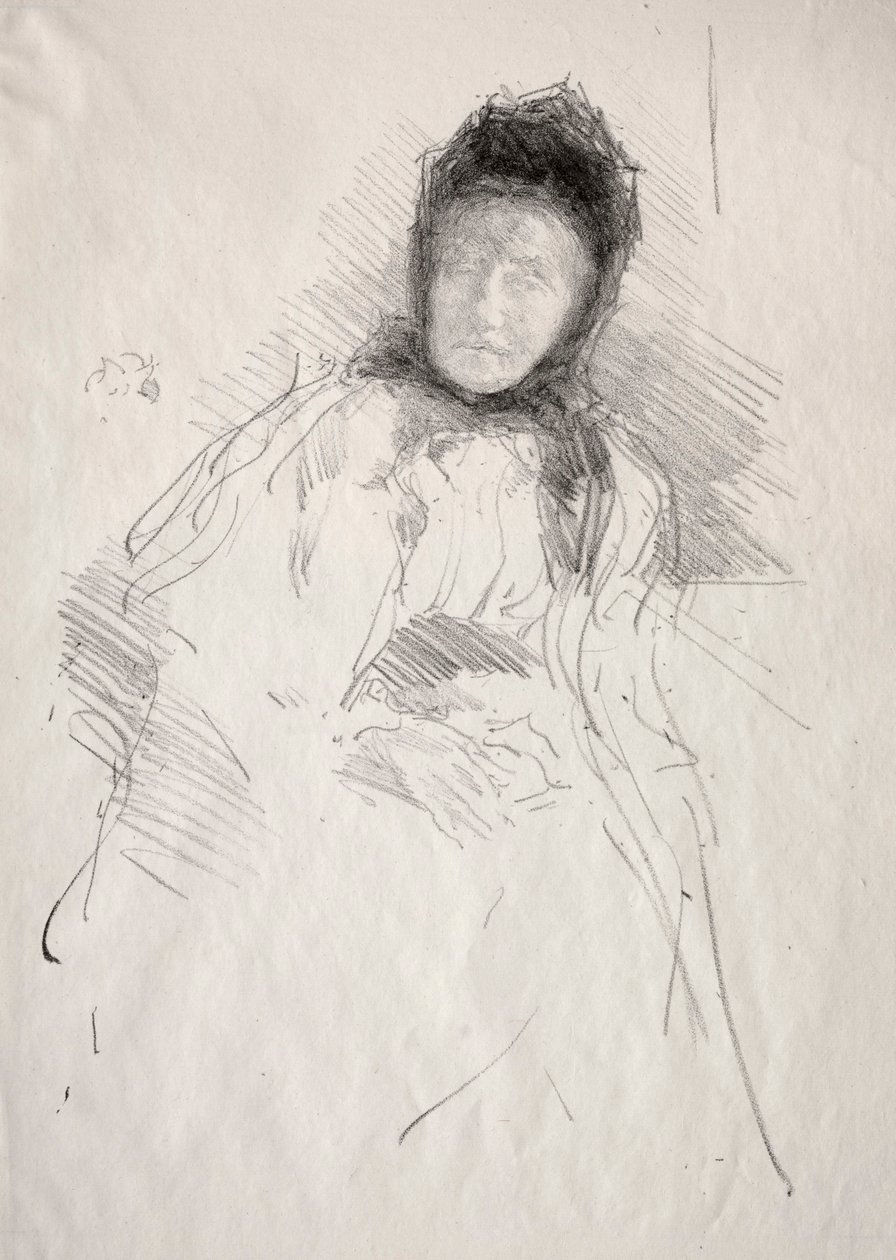 Schizzo incompiuto di Lady Haden da James McNeill Whistler