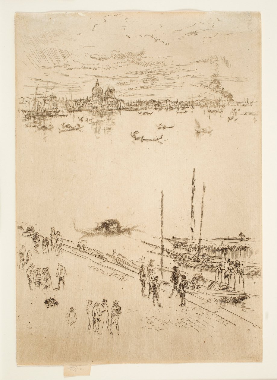"Venezia in piedi", dalla serie "Venti sei incisioni", nota anche come "Seconda serie su Venezia" da James McNeill Whistler