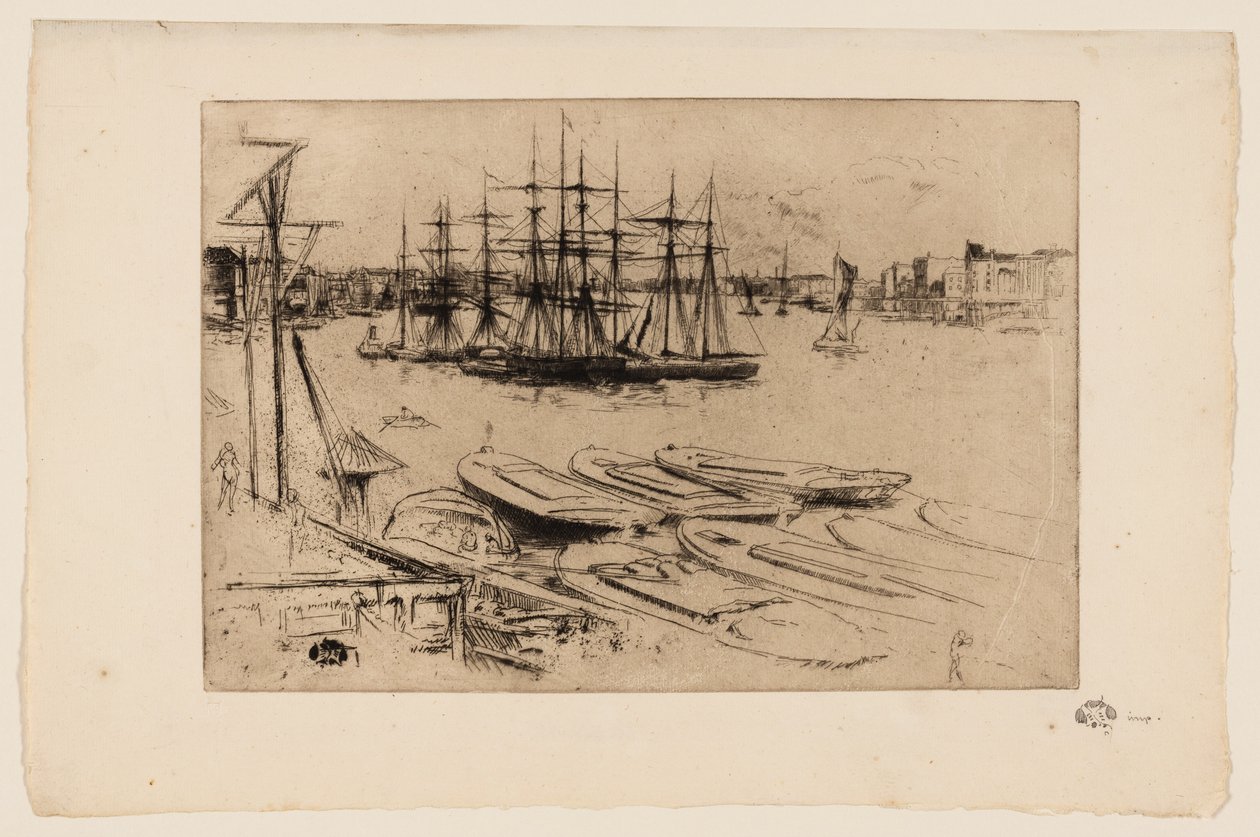 Wapping - La Piscina da James Abbott McNeill Whistler