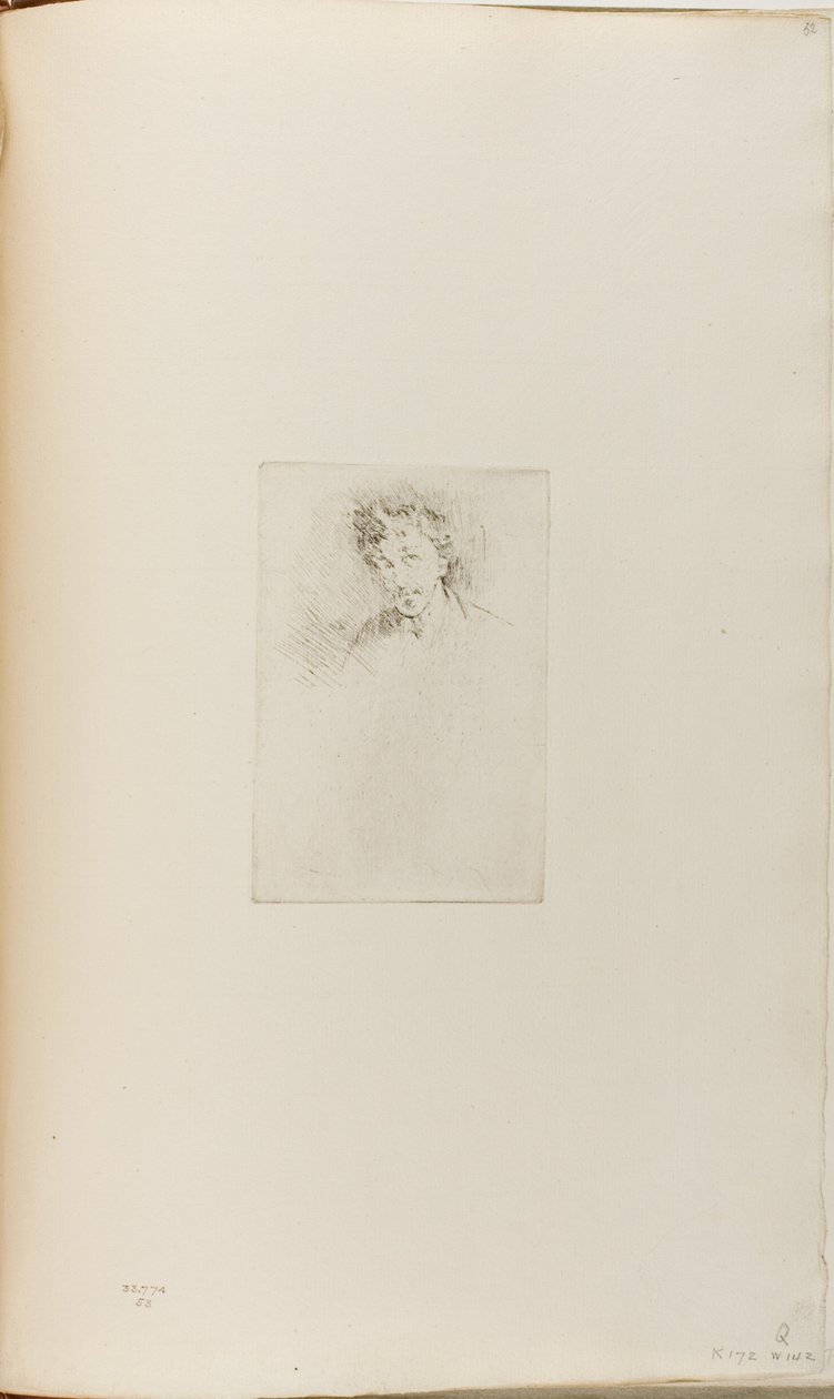 Whistler con il Ciuffo Bianco da James Abbott McNeill Whistler