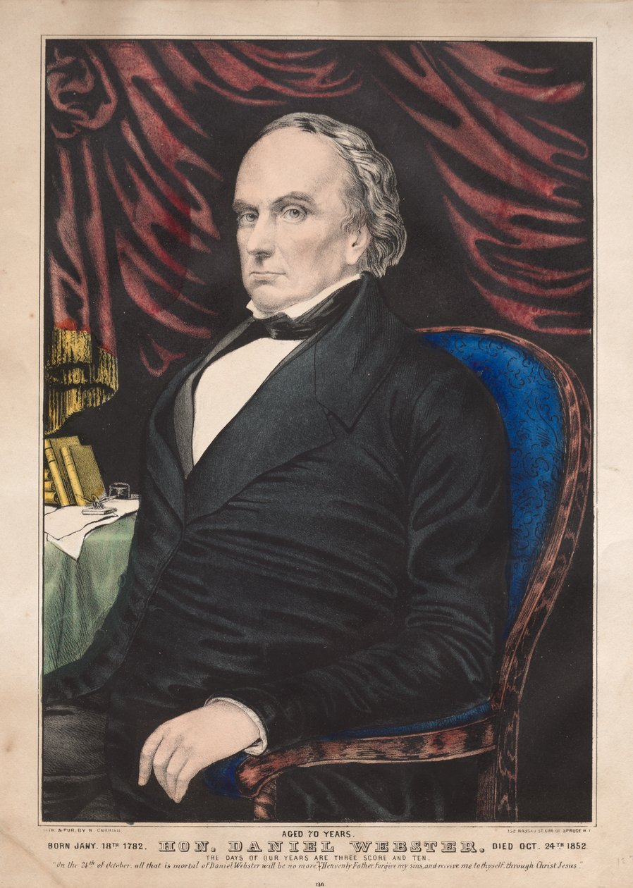 On. Daniel Webster, 70 anni da James Merritt Ives