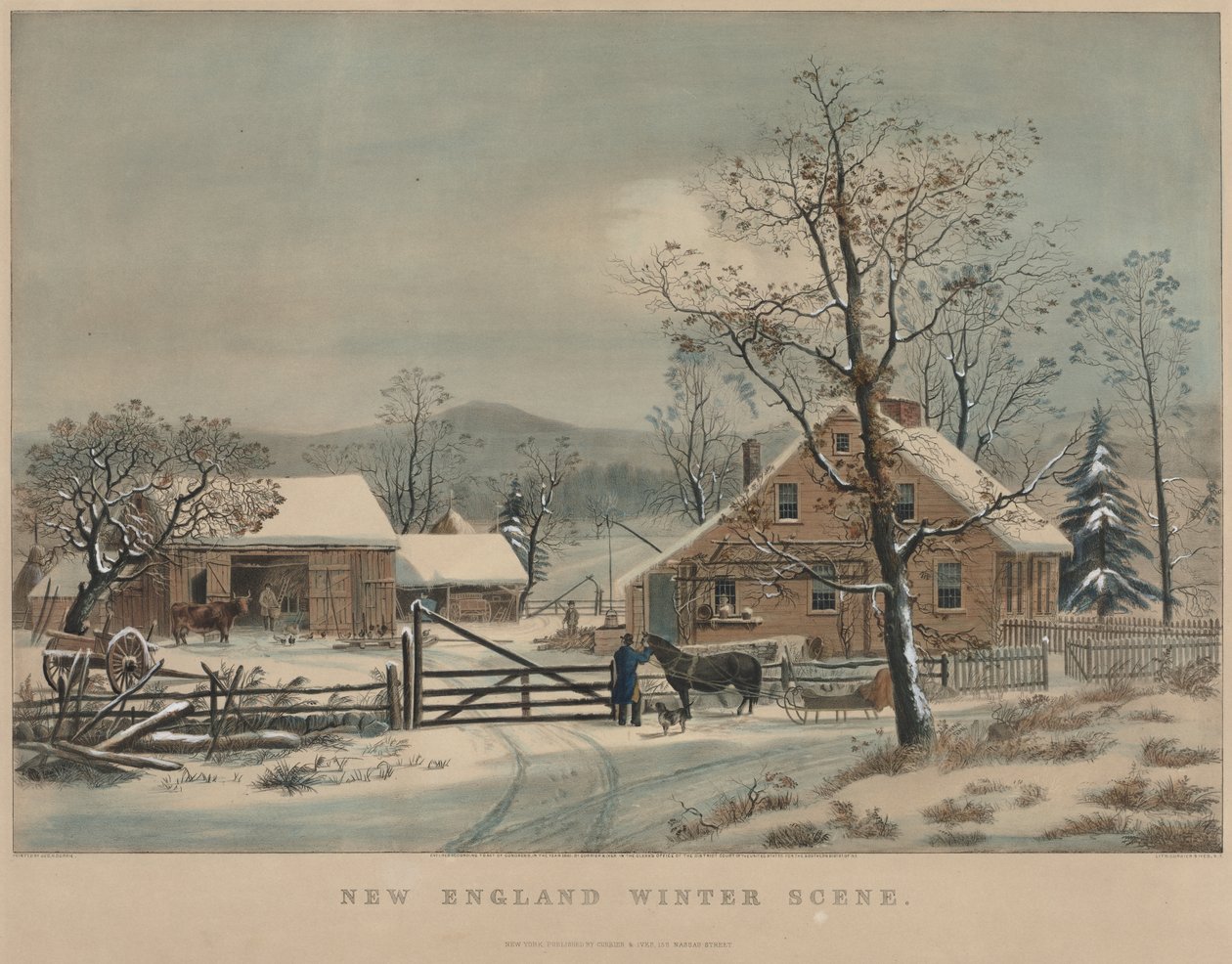 Scena invernale del New England da James Merritt Ives