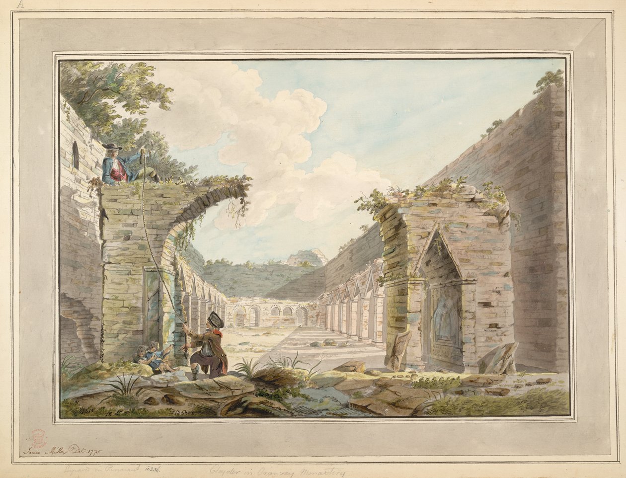 Chiostro nel Monastero di Oronsay da James Miller