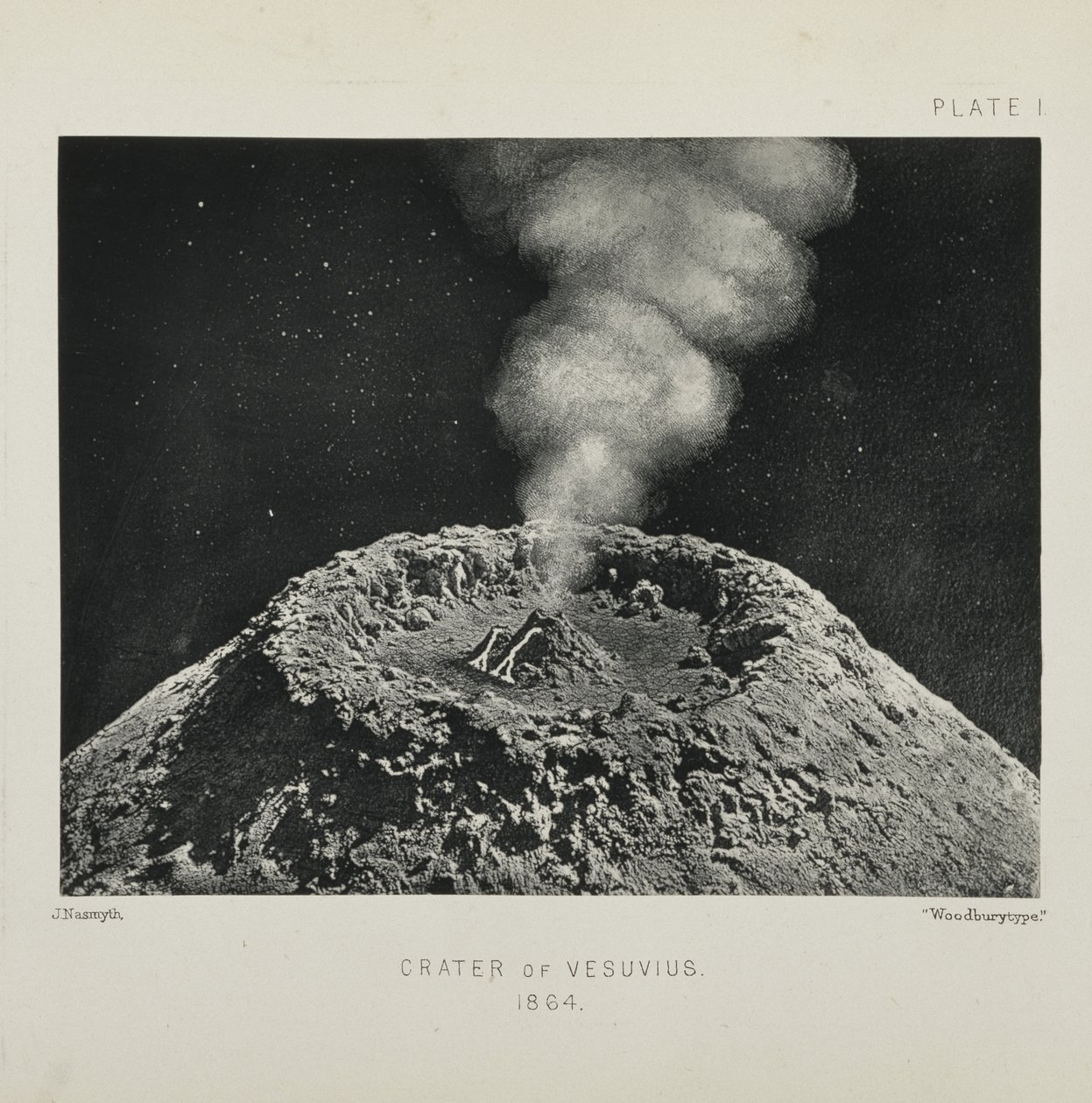 Cratere del Vesuvio da James Nasmyth