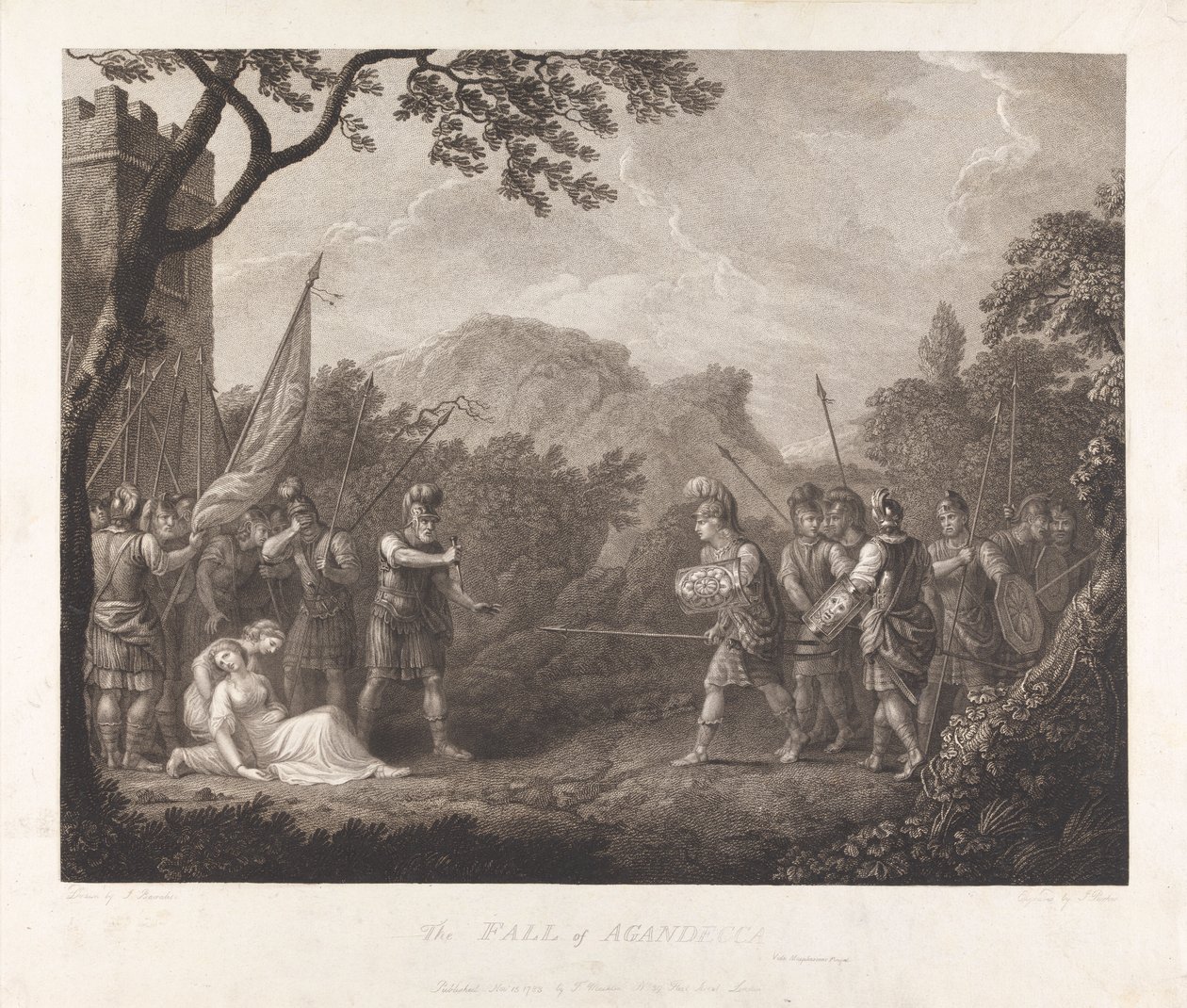 La Caduta di Aganecca, 1783 da James Parker