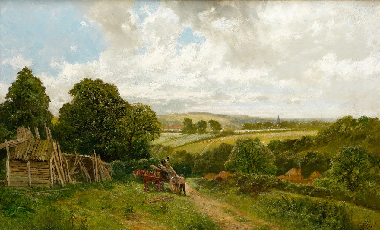 Il canale a Old Basing, Hampshire da James Peel