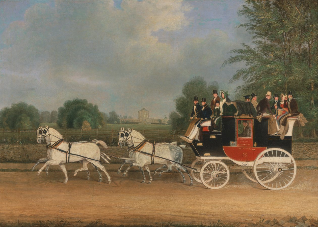 La Carrozza Londra-Faringdon che Passa per Buckland House, Berkshire da James Pollard