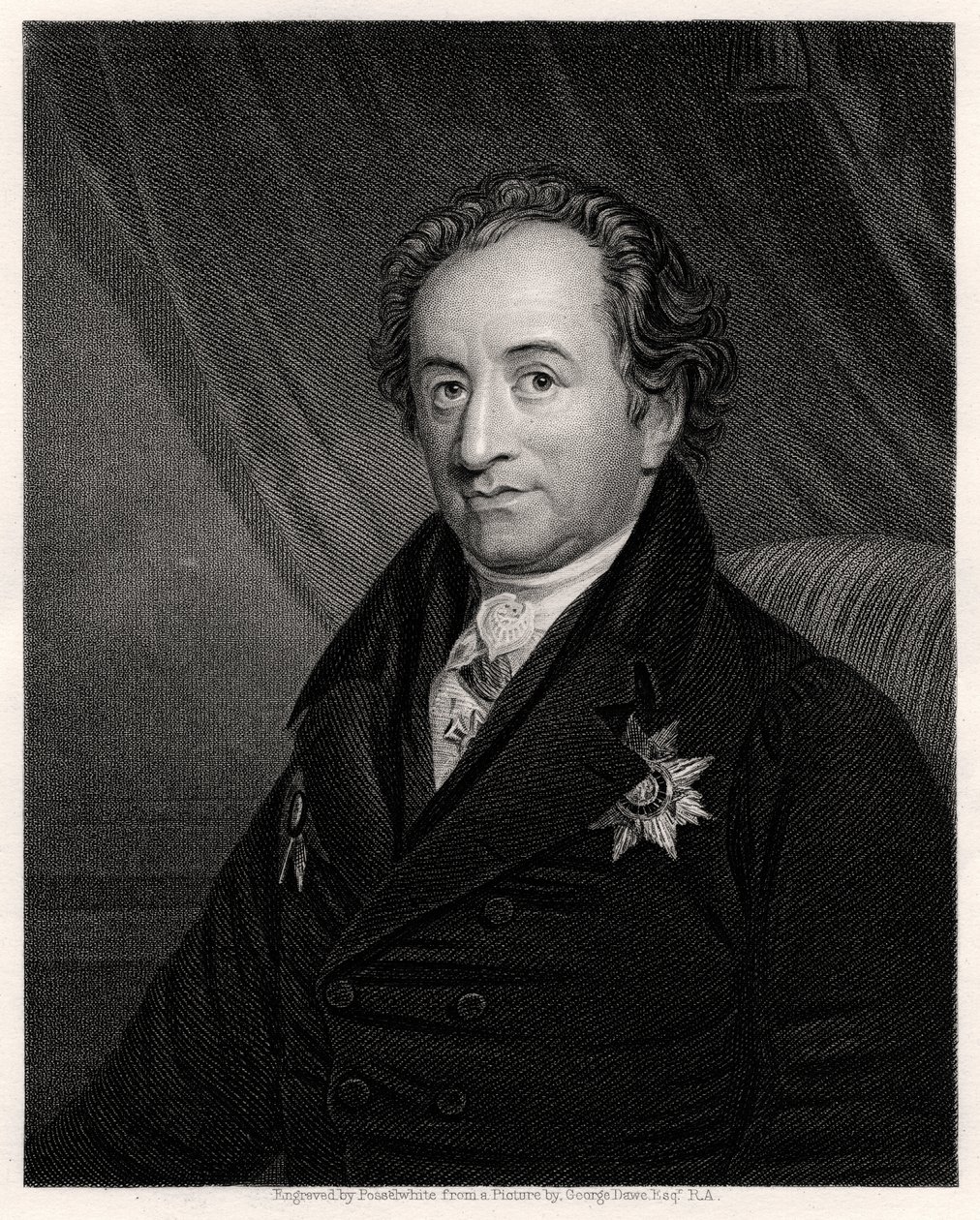 Johann Wolfgang von Goethe, poeta, drammaturgo e scienziato tedesco da James Posselwhite