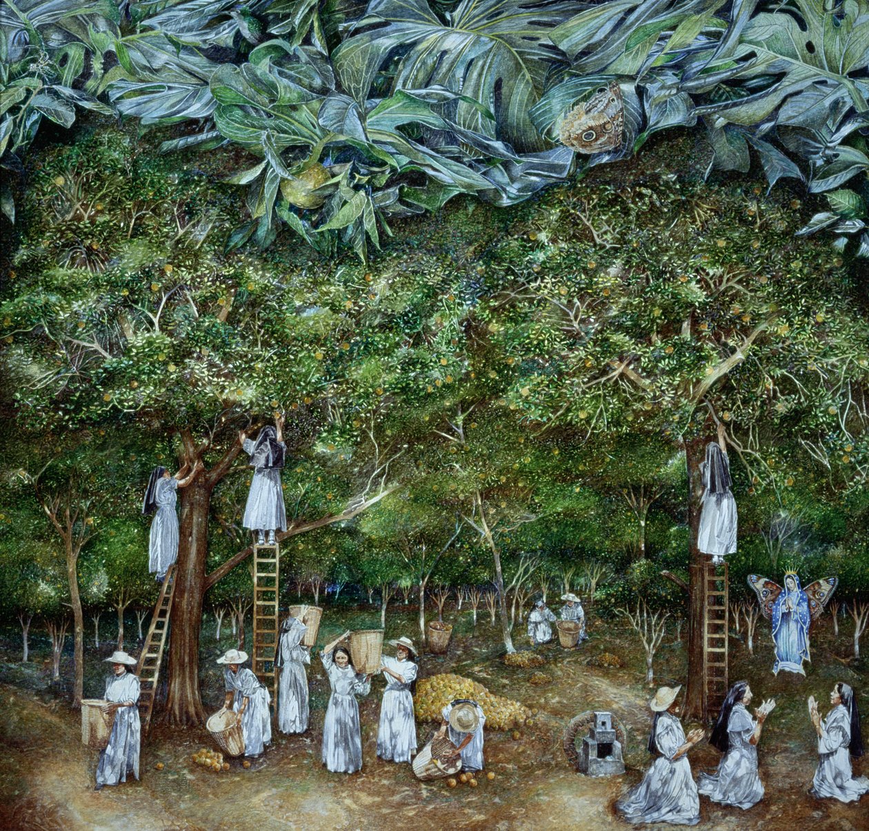 Visione Miracolosa della Vergine nel Frutteto di Arance, 1996 da James Reeve
