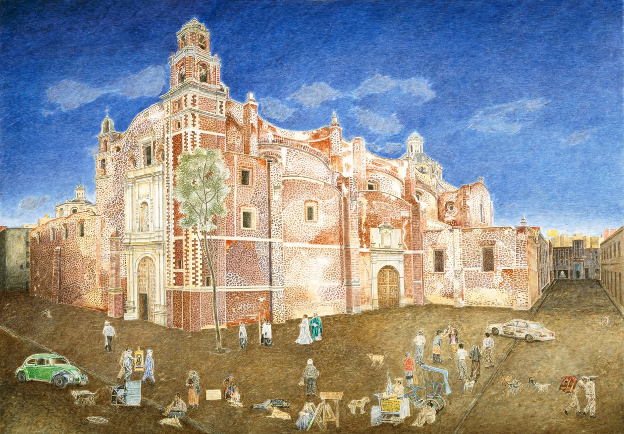 Donne che Lottano fuori dalla Chiesa di Santa Catarina, 2001 da James Reeve
