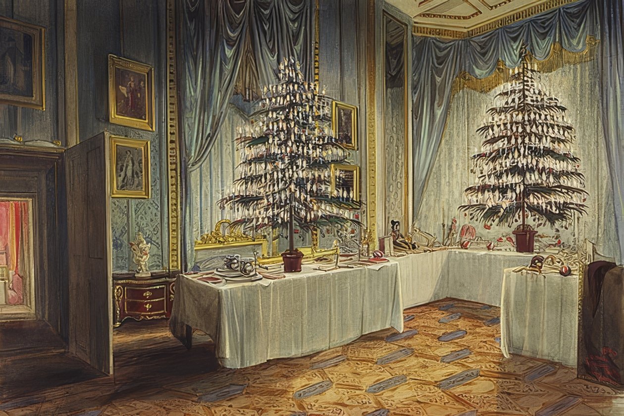 Alberi di Natale della Duchessa di Kent nel Castello di Windsor da James Roberts