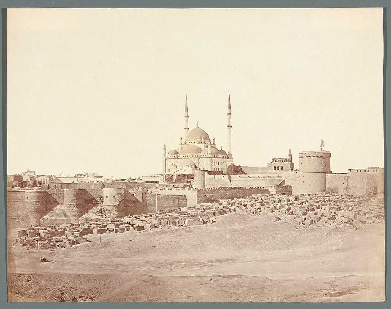 Egitto. Il Cairo. Veduta generale della Cittadella con la moschea d