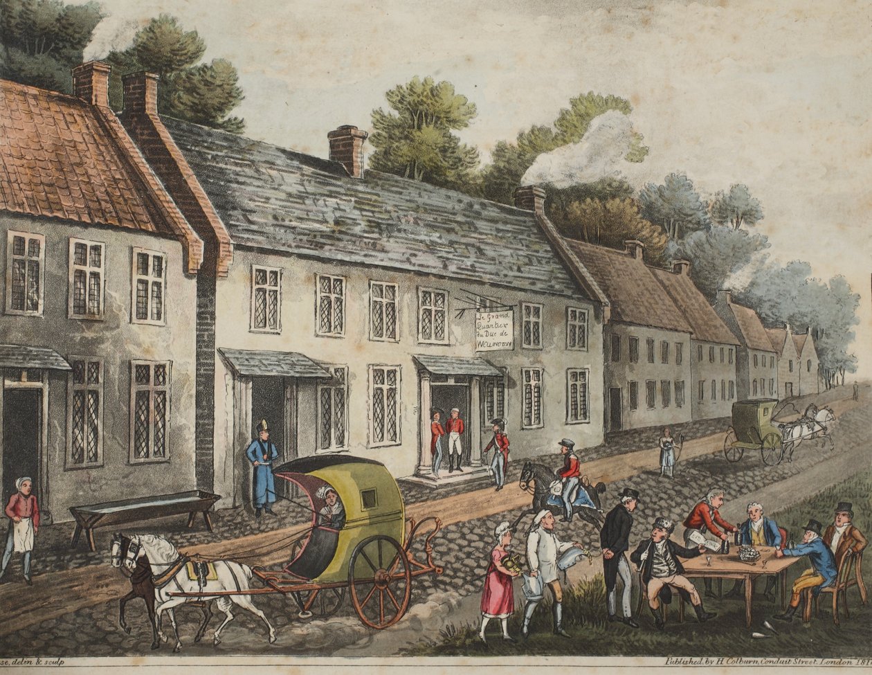 Quartier generale del Duca di Wellington, nel villaggio di Waterloo da James Rouse
