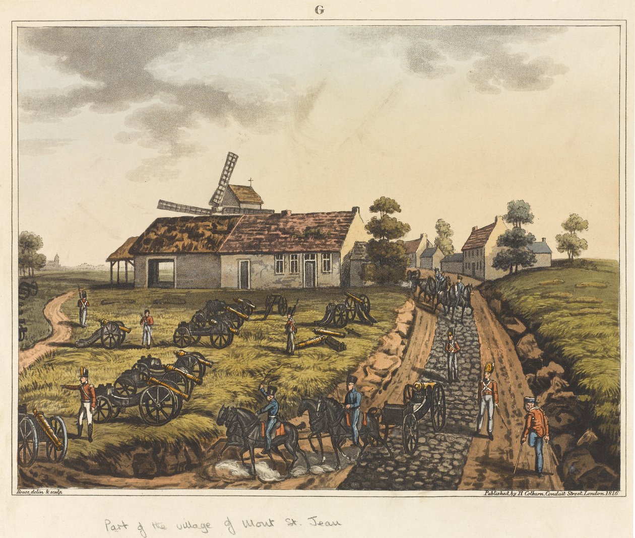 Parte del villaggio di Mont St Jean, da 